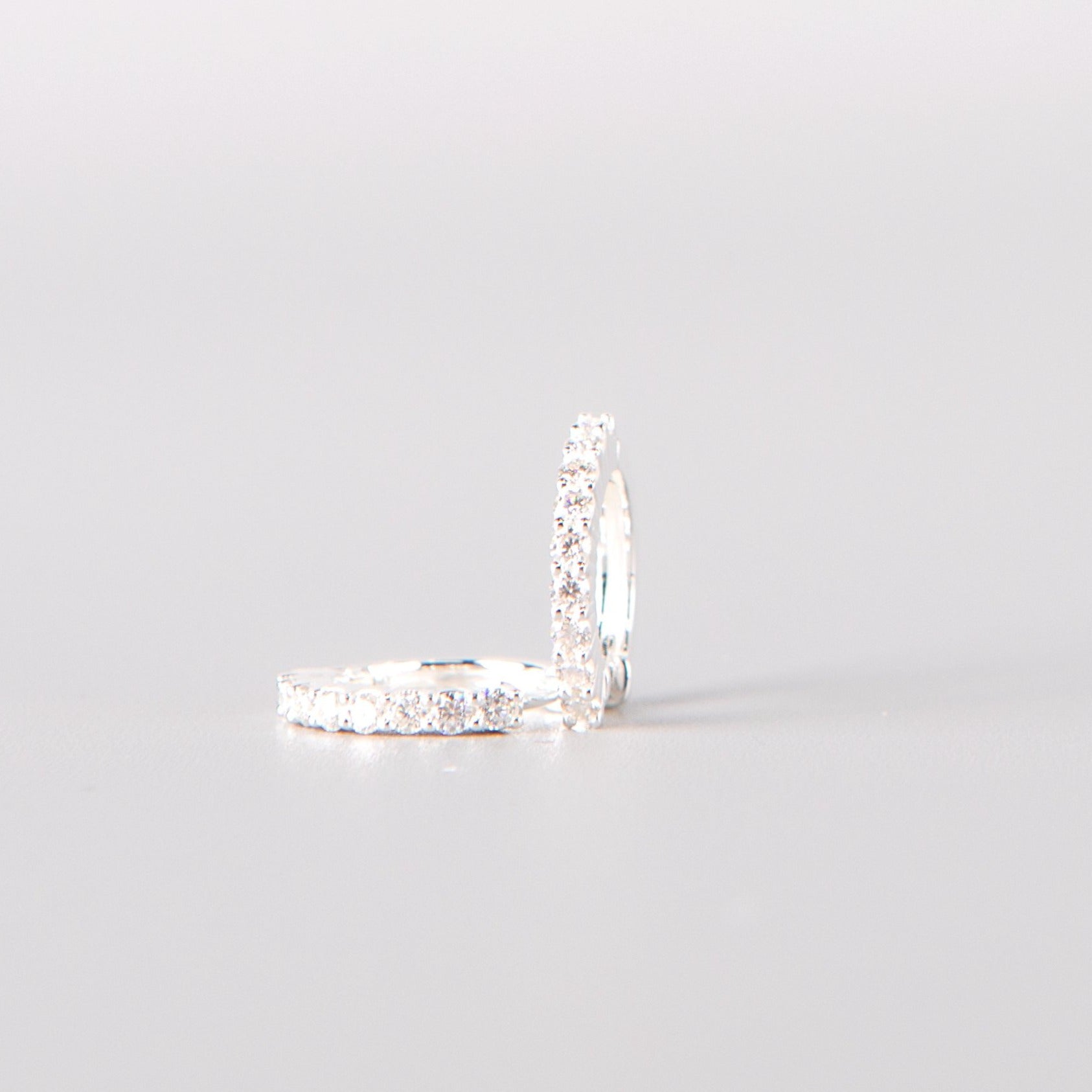 Moissanite Hoop Earrings