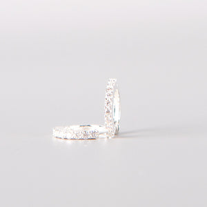 Moissanite Hoop Earrings